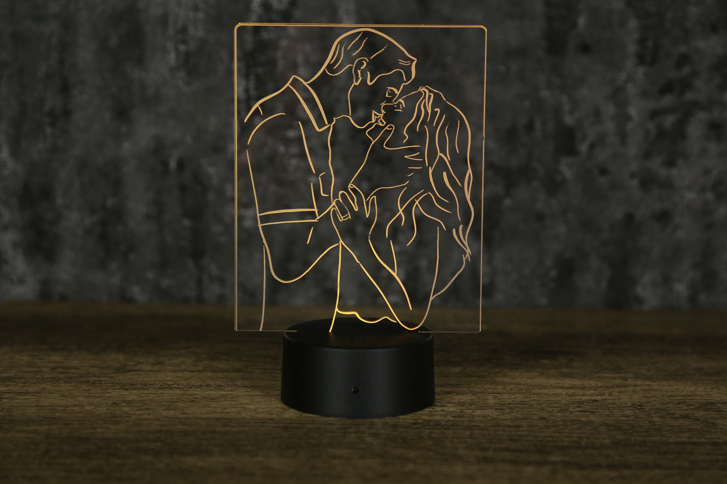 Duo Zeichnung - Personalisierbare Nachtlampe