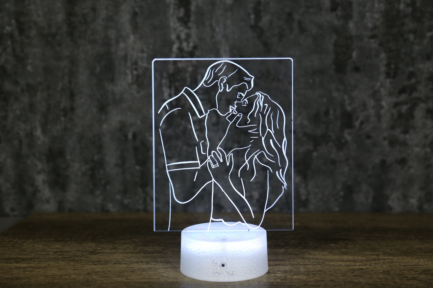 Duo Zeichnung - Personalisierbare Nachtlampe