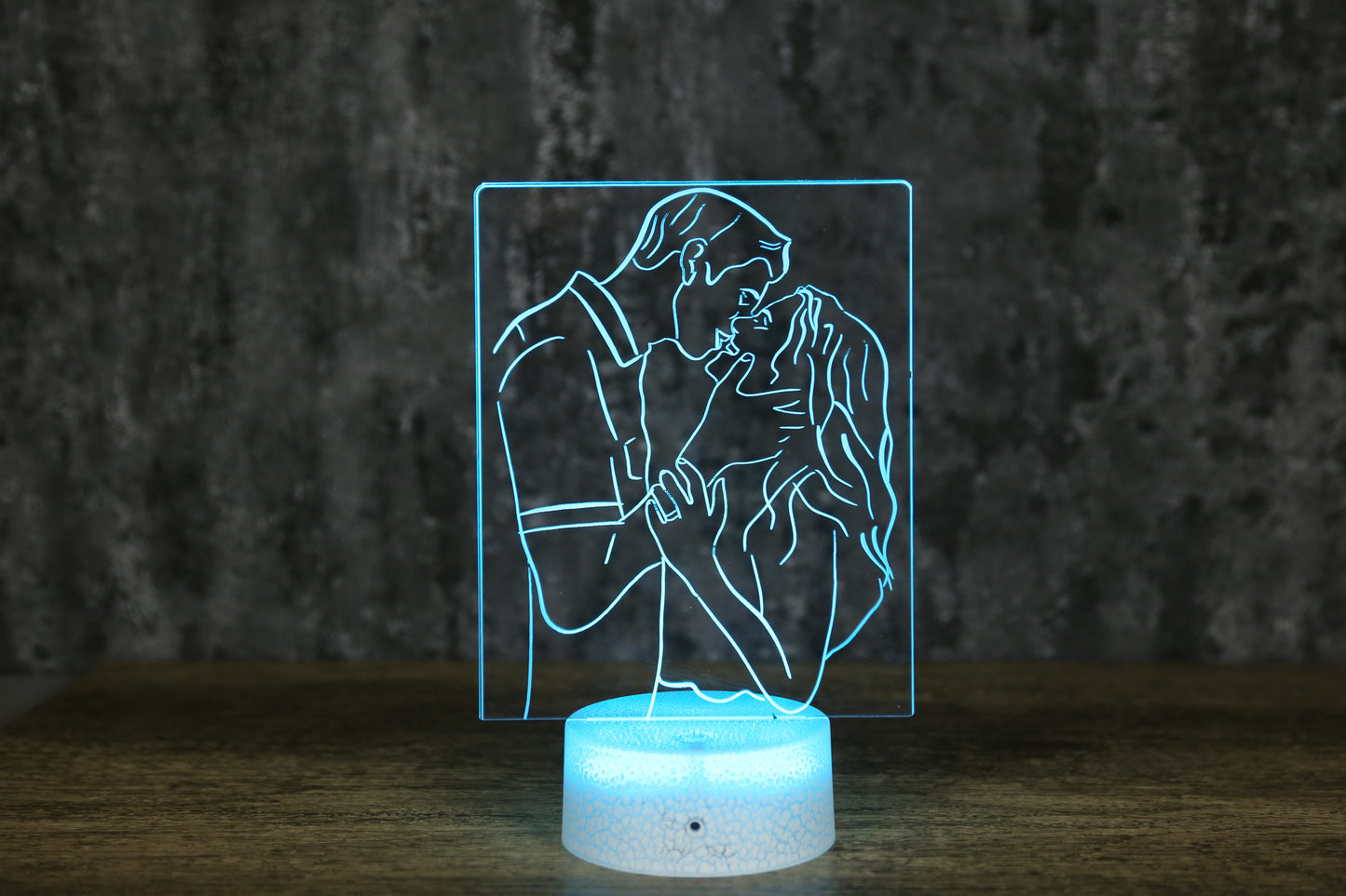 Duo Zeichnung - Personalisierbare Nachtlampe