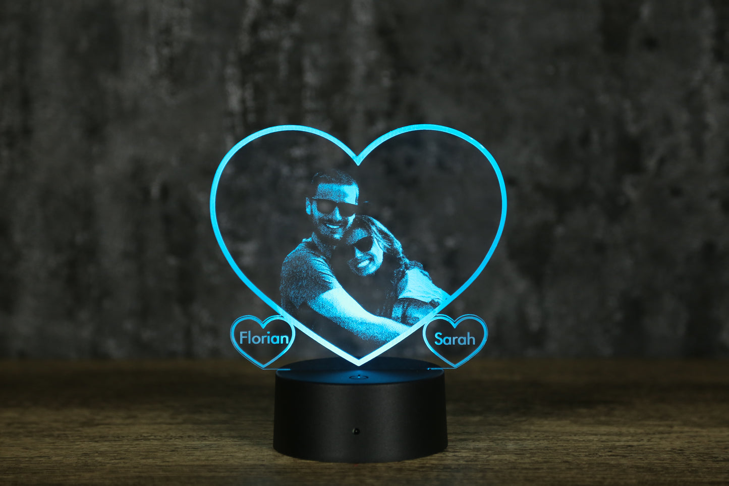 Herz mit Namen - Personalisierbare Nachtlampe