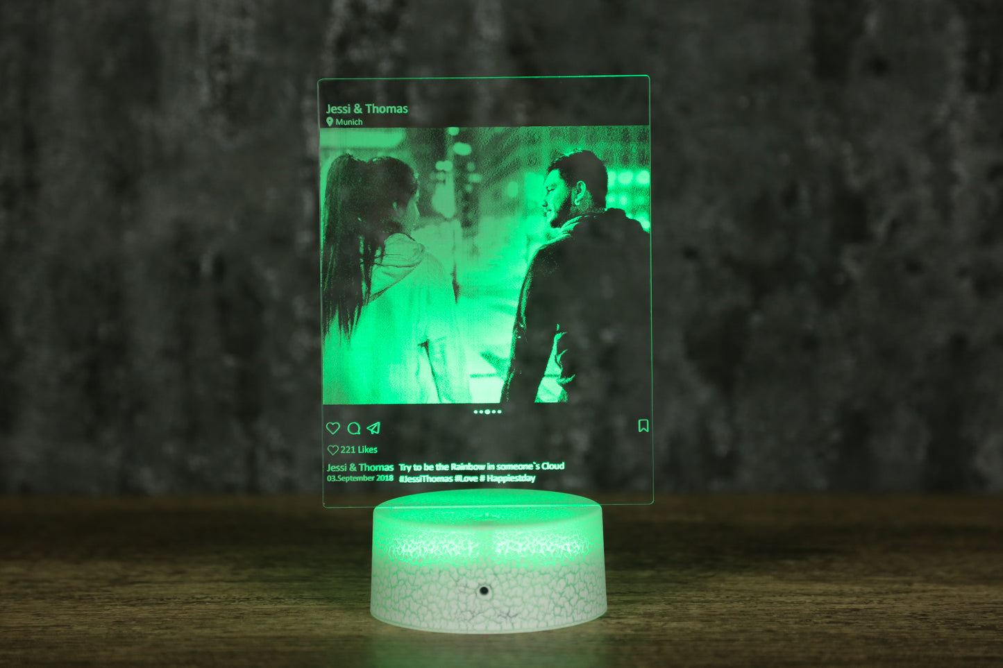 Instagram Vorlage - Personalisierbare Nachtlampe