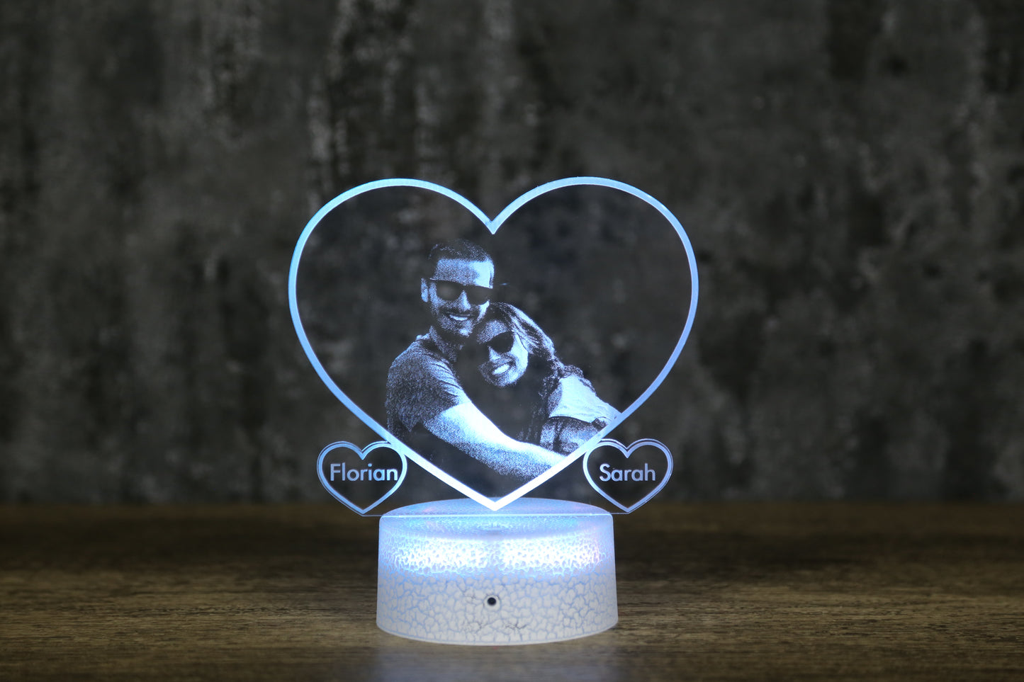 Herz mit Namen - Personalisierbare Nachtlampe