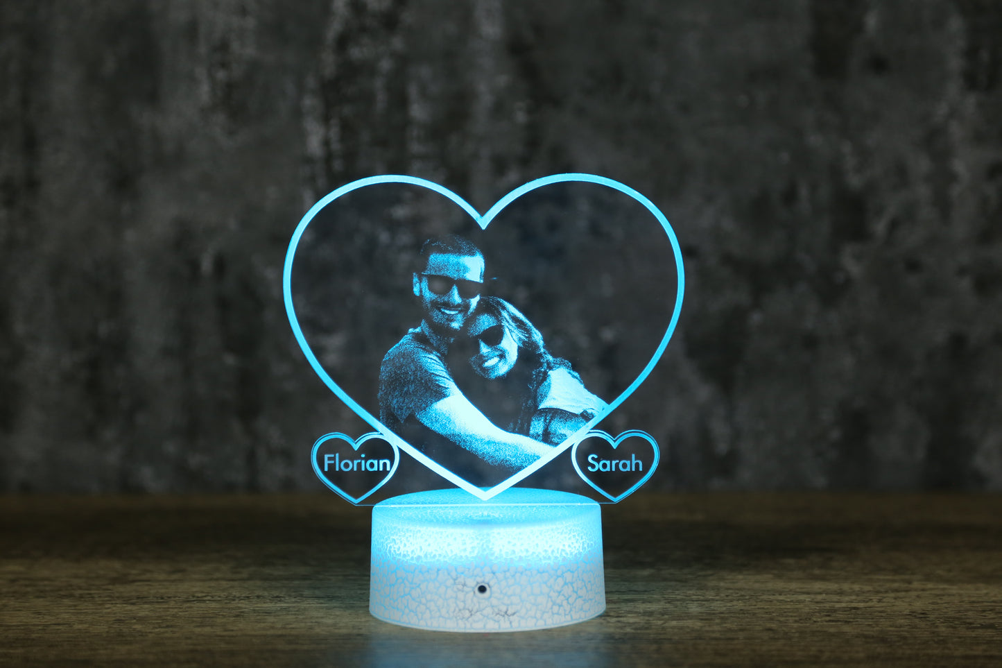 Herz mit Namen - Personalisierbare Nachtlampe